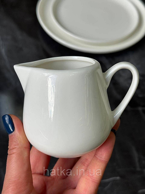 Молочник соусник кераміка білий Olens "Сноу" 200 мл для дому та ресторану Київ - фото 2