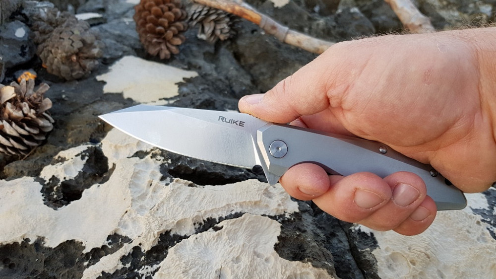 Ніж складаний туристичний Ruike P135-SF, (9.2 см) 14C28N / steel 420 сірий Київ - фото 12