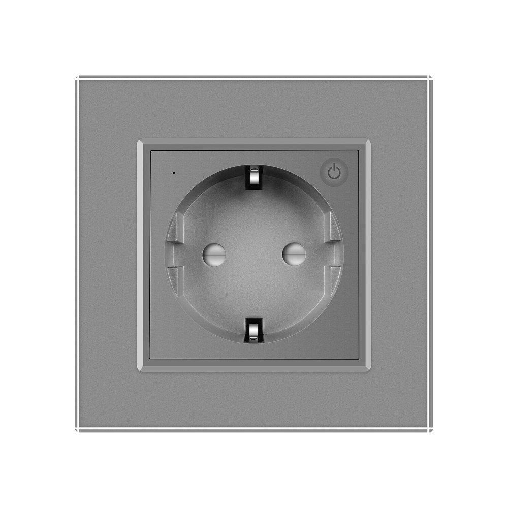 Розумна розетка ZigBee з заземленням Livolo сірий (VL-FCTC16AZ-2IP) Коломия - фото 5