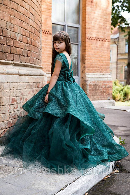 Платье Елочка Длинное нарядное изумрудное платье Бетси Кривой Рог - изображение 4
