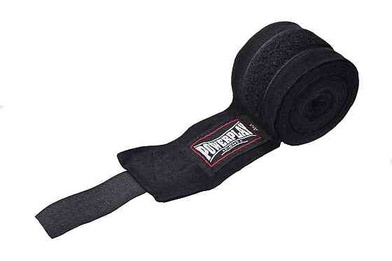 Бинти для боксу PowerPlay 3046 Чорні NYLON (4,5 м) Луцьк