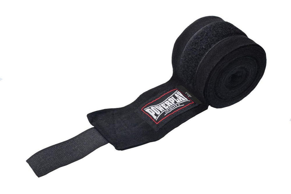 Бинти для боксу PowerPlay 3046 Чорні NYLON (4,5 м) Луцьк - фото 4