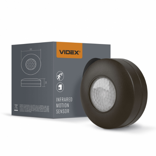 Датчик руху та освітленності 1200W 220V інфрачервоний чорний VL-SPC12B Videx Житомир - фото 2