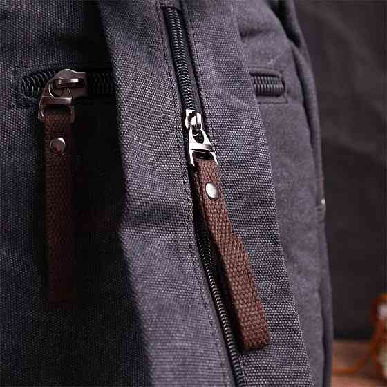 Рюкзак для чоловіків із щільного текстилю Vintage 22182 Чорний Київ