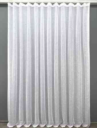 Тюль VR-Textil 1210т Івонна Льон Білий з бронзовим вкрапленням 400х270 см (43-060) Київ