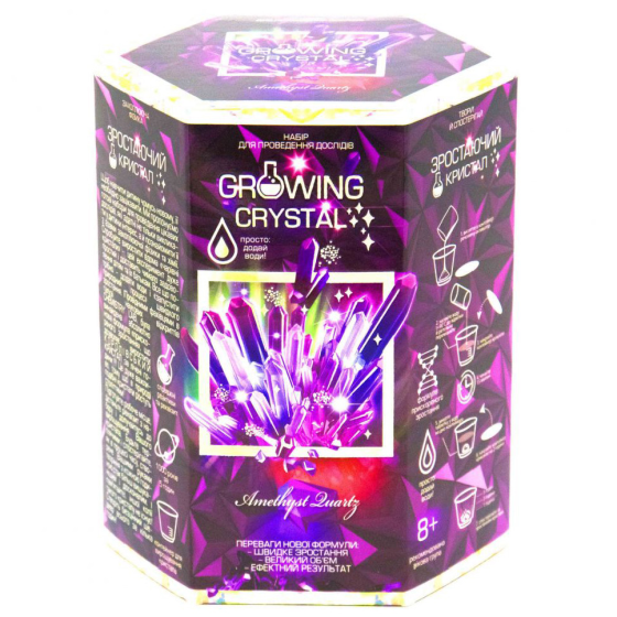 Ігровий набір для вирощування кристалів GRK-01 GROWING CRYSTAL  Аметист Вінниця