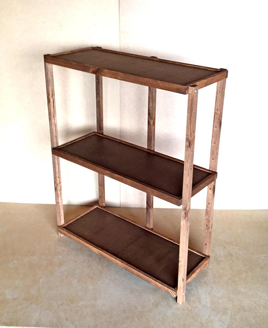 Етажерка розбірна "Честер" 3 полиці 40х100х130 капучино Миколаїв - фото 4