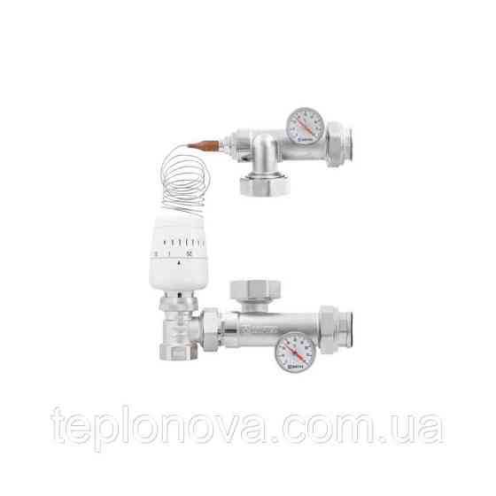 Колектор в зборі на 11 пар виходів нержавійка  "Raftec" ARC11 для Теплої Підлоги з розходомірами Чернівці