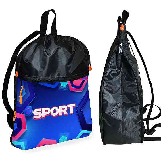 Рюкзак-мішок для взуття, спортивної форми Sport дитяча сумка для змінки з розширювачем (01416) Київ