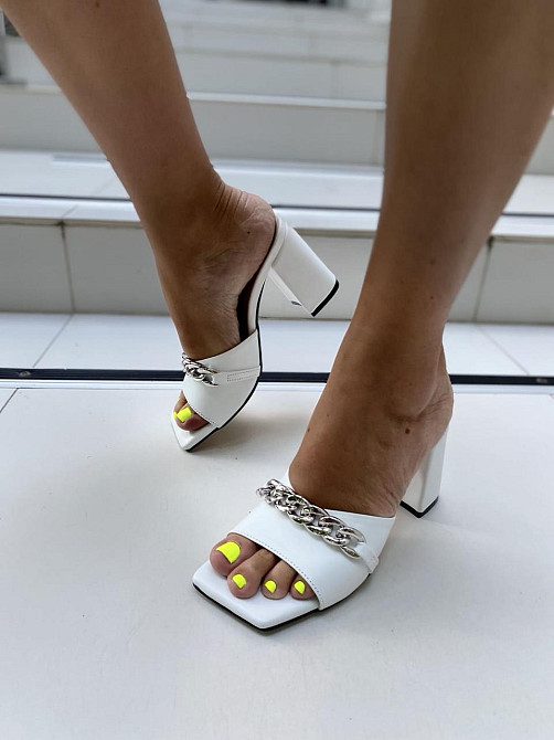 ARLEN Шльопанці жіночі ARLEN Ш-Амина цеп білі (літо, шкіра натуральна) (4683) 36-39 Коломия - фото 8