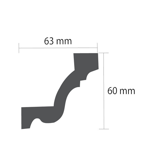 Карниз поліуретановий гладкий Gaudi Decor P 134 Дніпро - фото 7