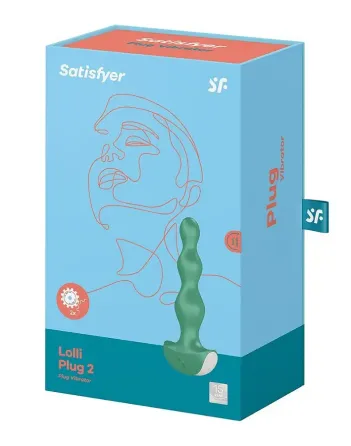 Анальний стимулятор-намистини з двома моторами Satisfyer Lolli-Plug 2 Green Львів
