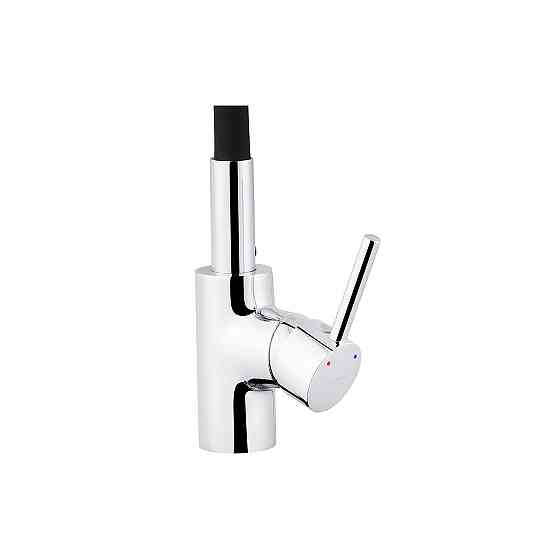 Змішувач для кухні з гнучким виливом Kroner KRP Küche - C031BLK чорний/хром Київ