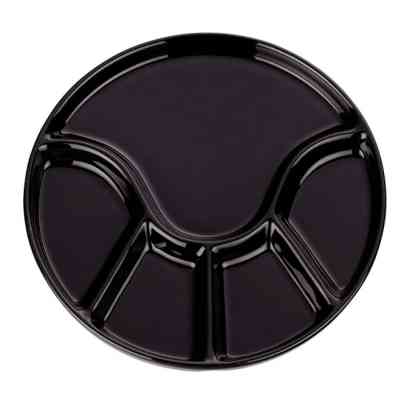 Менажниця Kela Anneli для фондю керамічна, 21.5х2 см, чорна (67404) Вінниця