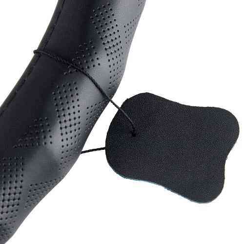 Чохол на кермо VLOD-24LC6 BK M чорний шкіряний з одним швом Харків