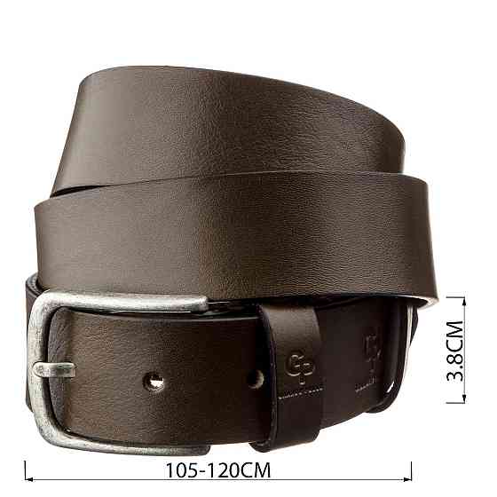 Ремень мужской под джинсы GRANDE PELLE 11255 Шоколадный Киев