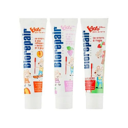 Комплекс Веселка смаків - Дитяча зубна паста Веселе мишеня всі смаки BioRepair Київ - фото 1