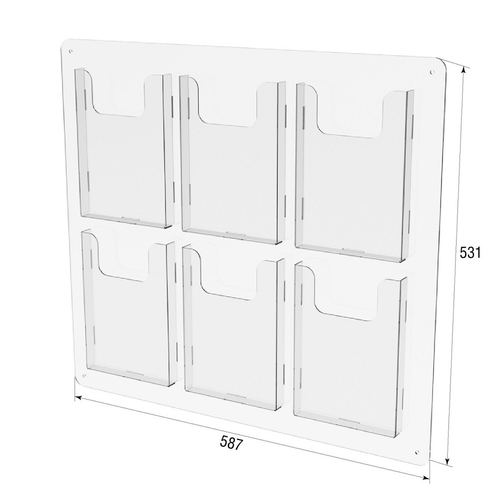 Стенд EKOSTAR під буклет А5 на 6 кишень Київ - фото 3