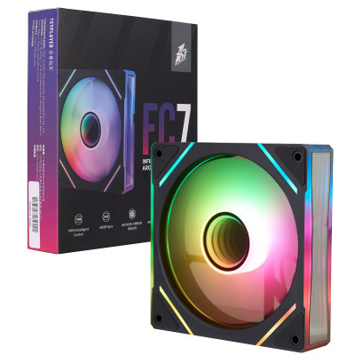 Кулер для корпуса 1stPlayer FC7 Black (FC7-BK-1IN1) Винница - изображение 10