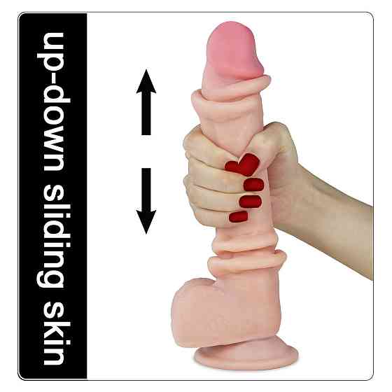 Фаллоимитатор - Sliding-Skin Dual Layer Dong 9