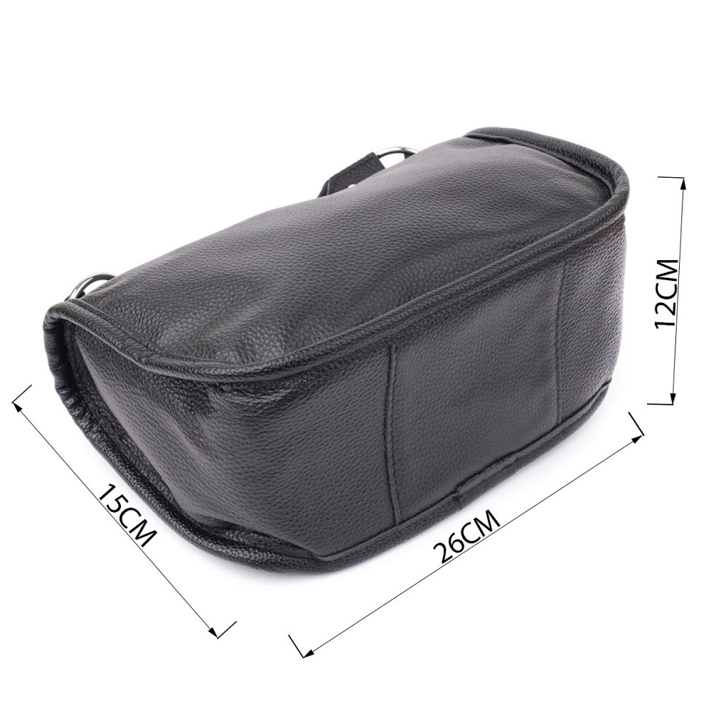 Полукруглая сумка для женщин из натуральной кожи Vintage 22905 Черный Киев - изображение 2