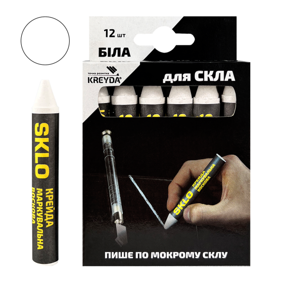 Для Скла, крейда воскової розмічальний SKLO (зелені) Павлоград