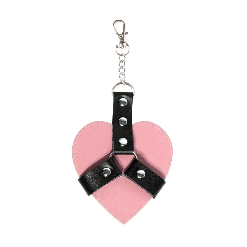 Брелок на карабіні для ключів Art of Sex Chained Heart, Рожевий Sex Aura Київ - фото 1