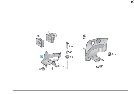Mercedes-Benz  A1664310140 Кронштейн гідроблоку ML/GLE W166 GLE Coupe C292 GL/GLS X166 Одесса