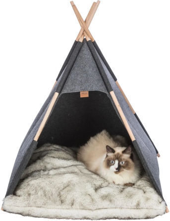 Будиночок вігвам для собак і котів Trixie Cave Tipi (Тріксі) 55х65х55 см фетр Запоріжжя