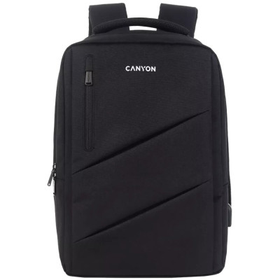 Рюкзак для ноутбука Canyon 15.6" BPE-5 Urban, USB, 12-18L, Black (CNS-BPE5B1) Вінниця - фото 1