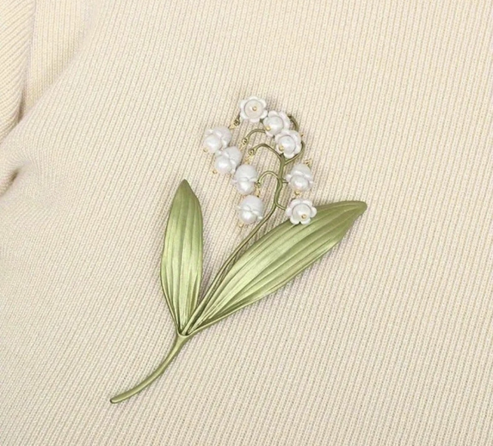 Брошка "Конвалія" Сміла - фото 1