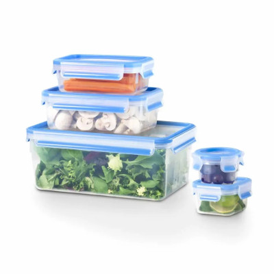 Харчовий контейнер Tefal Master Seal набір 5 шт, прозорий, синій (K3029012) Вінниця - фото 4