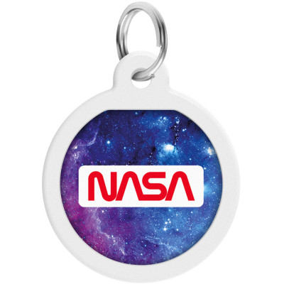 Адресник для животных WAUDOG Smart ID с QR паспортом "NASA21", круг 25 мм (0625-0148) Винница - изображение 2