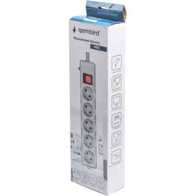 Сетевой фильтр питания Gembird SPG5-G-15G-PRO Винница