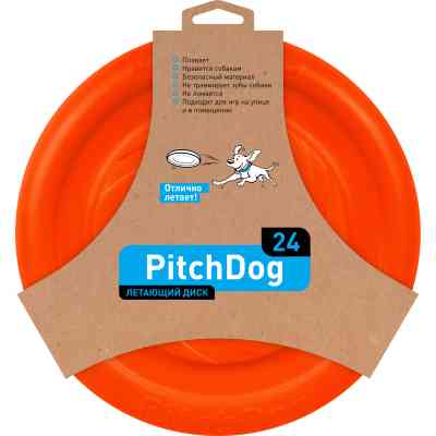 Игрушка для собак Collar Летающая тарелка PitchDog 24 см оранжевая (62474) Винница