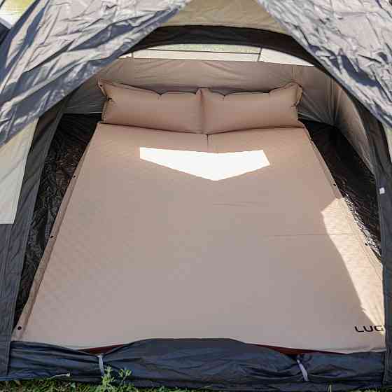Надувний матрац 190х130см туристичний похідний в намет Camping Lugi, самонадувний кемпінговий підголівник комфортний LU-027 Коломия