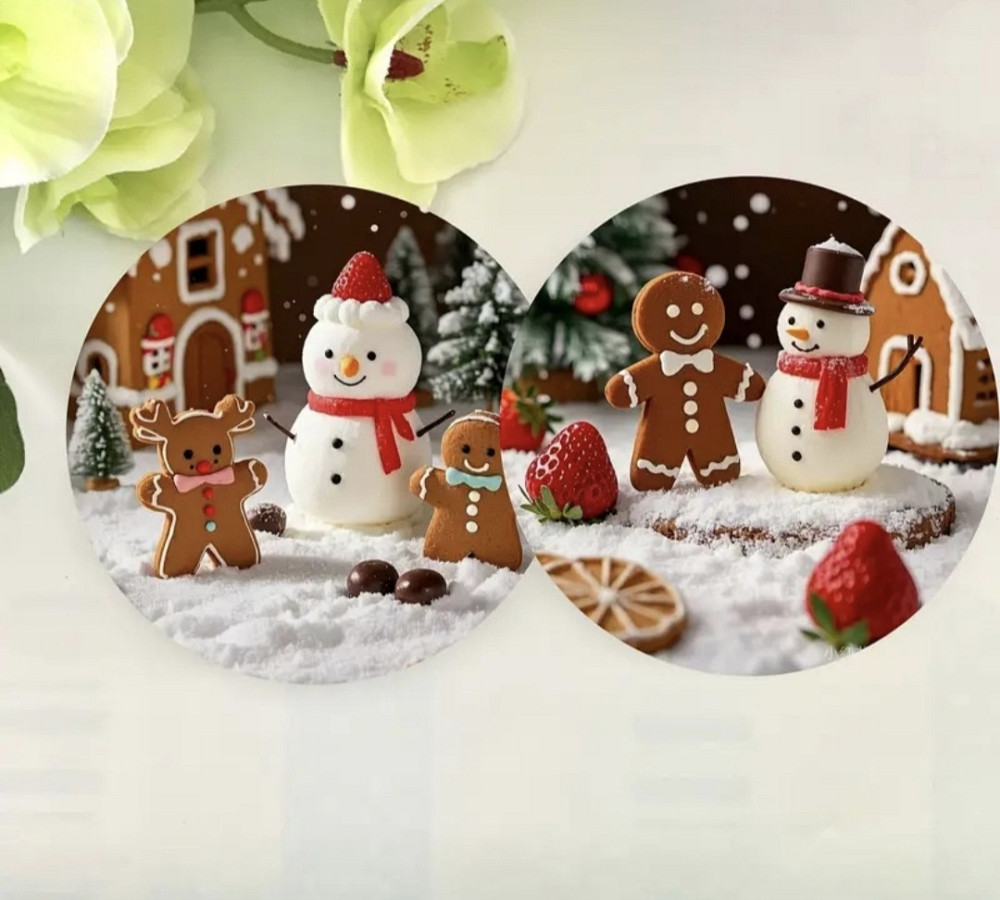 Комплект різдвяних підставок під чашки 6 шт №5 Смела - изображение 2