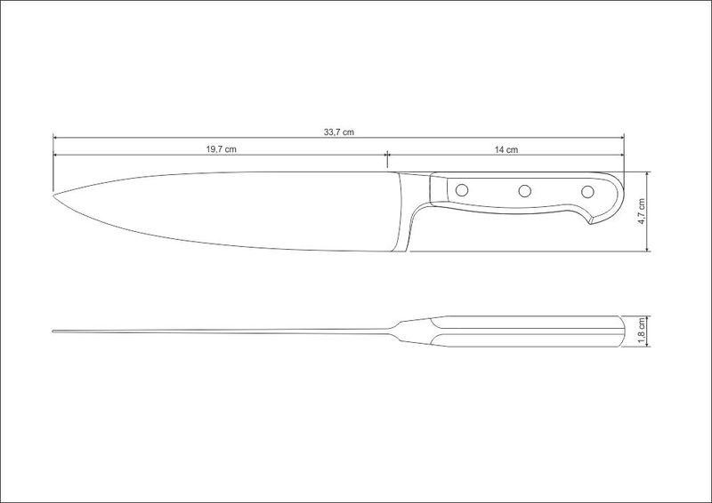 Нож поварской TRAMONTINA CENTURY, 203 мм (508392) Киев - изображение 3