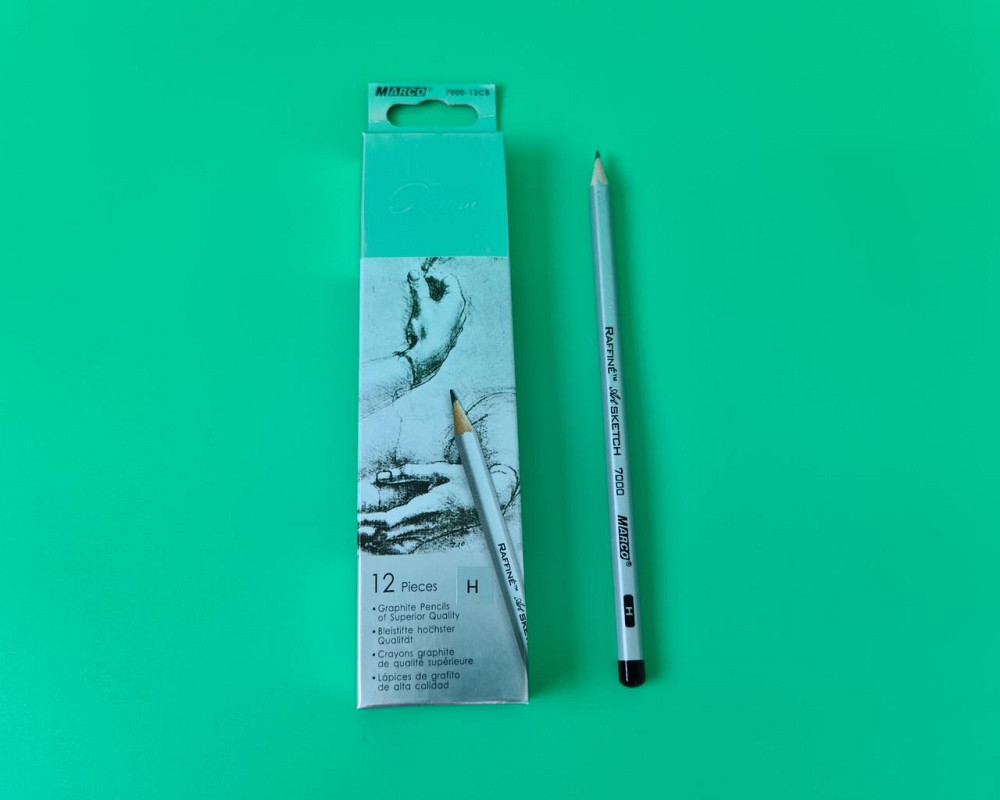 Карандаш простой набор 12шт тм. Марко №7000-H raffine (1 пачка) Харьков - изображение 4