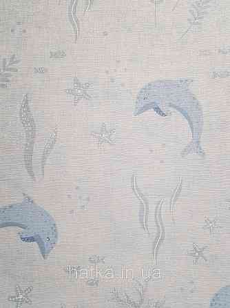 Обои винил на флизелине AS Creation Mia and Paul 0.53х10 детские море рыбы дельфины кораллы водоросли голубые Киев