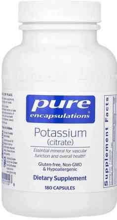 Калій цитрат Pure Encapsulations Potassium (citrate) 180 капс Київ
