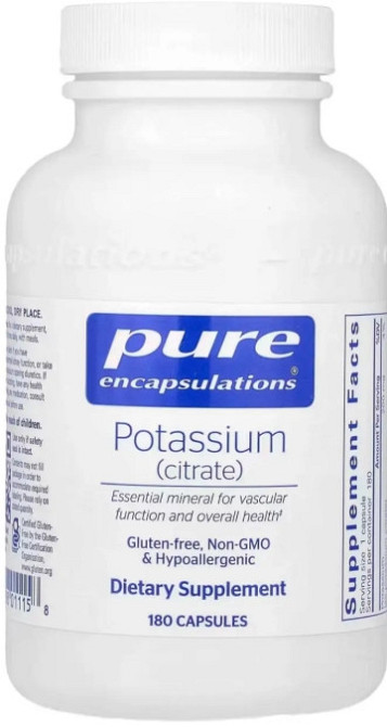 Калій цитрат Pure Encapsulations Potassium (citrate) 180 капс Київ - фото 1