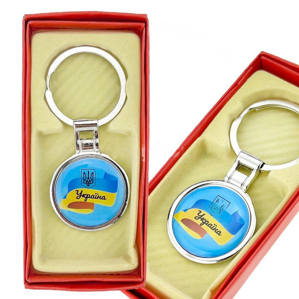 Брелок для ключів партиотичний Україна Прапор Київ - фото 1