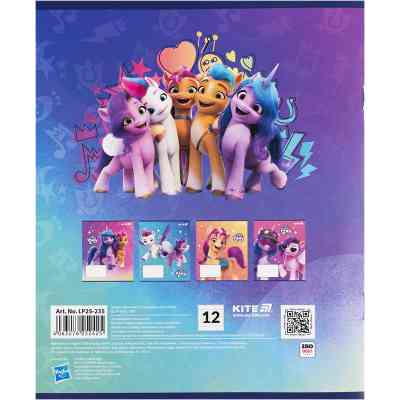 Тетрадь Kite My Little Pony, 12 листов, косая линия (LP25-235) Винница