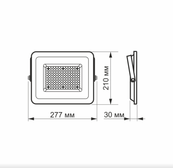 LED Прожектор 100W 5000К 220V білий VL-F2e-1005W Videx Житомир