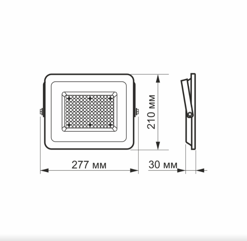LED Прожектор 100W 5000К 220V білий VL-F2e-1005W Videx Житомир - изображение 3
