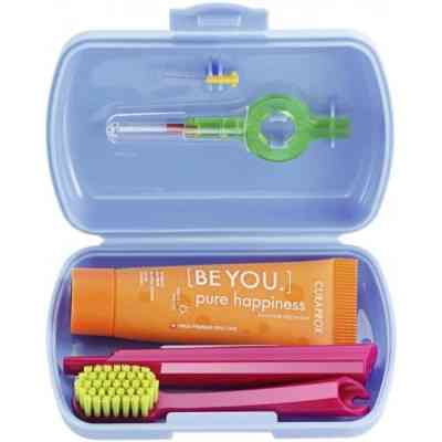 Набор косметики Curaprox Be You Blue Дорожный гигиенический (7612412429879) Винница