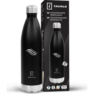 Термокружка Tavialo 1 л матовий чорний колір (191010101) Вінниця - фото 5