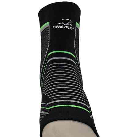 Бандажі на гомілкостоп PowerPlay 4100 Чорні (пара) L/XL Кам'янське