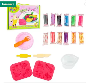 Набір для творчості Містер тісто Mini Fruit Strateg українською мовою (41009), шт Київ - фото 1